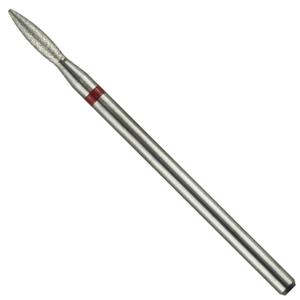 Nail Drill Flame-Shape Diamond Bit EFile for Nail Techs Electric Manicure Drill Machine to Make Cuticle Care, Double Hand Use (0.08 inch, Fine)