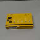 Ascher E12 LED Classic Candelabra Clear Light Bulb, 4W, Equivalent 40W, Warm White 2700K, Non-Dimmable, Filament Clear Glass, Pack Of 5