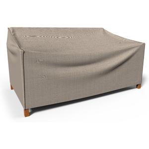 Budge P3A01PM1 English Garden Patio Sofa Cover Heavy Duty and Waterproof, Small, Tan Tweed