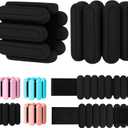 Adjustable Wrist & Ankle Weights Set of 2(1Lbs Each), Premium Silicone Wearable Weight Bracelets, Fits for Yoga, Pilates, Home Gym Workout, Dance, Pool Exercises, Jogging, Cardio, Strength Training (Black)