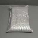 100pcs Kraft Bags with Window 7.1x10 Inches White Reusable Sealable Ziplock Food Storage Stand up Paper Pouches for Home or Business