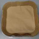 Vailnd Air Fryer Liners Disposable, 100Pcs 9 Inch Max Xl Large Cooker Airfryer Paper Liners, Oil Proof Parchment Sheets Square Basket Baking Liner for 8/10/11/12 QT Air Fryer Microwave (9"Square)