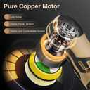 Cordless Mini Polisher,1/1.5/2Inch,DA&RO with 11 Variable Speed 2500-6000 RPM,2 * 2.3Ah Rechargeable Batteries,Car Detailing Micro Polisher