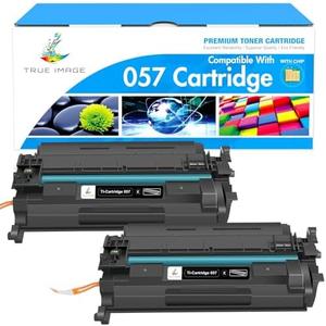 TRUE IMAGE 057 Toner Cartridge Replacement for Canon 057 057H CRG-057 ImageCLASS MF445dw MF448dw LBP226dw LBP227dw LBP228dw MF449dw MF445 LBP220 LBP230 MF440 MF450 Laser Printer Ink (Black, 2-Pack)