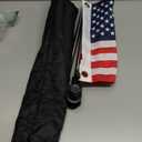 American Boat Flag Pole Kits Marine 12"x18", Stainless Steel Boat Flag Pole with 1x Storage Bag, Adjustable Flagpole Holder with 50 Embroidered Stars American Flag Boat Accessories