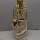 HPC DECOR Modern Farmhouse Lantern Decor- 22''19''16''Tall Large Gold Metal Candle Lanterns for Home Decor-Lanterns Decorative w/Timer Flickering Candles for Living Room,Outdoor,Fireplace Mantle Decor