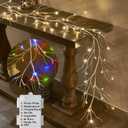 LITBLOOM Lighted Birch Garland Battery Operated with 8 Functions 48 Multi-Color and Warm White Lights, Pre-lit Twig Vine Lights 6FT for Home Bedroom Wall Mantle Decoration