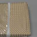 MIYE Pleated Waffle Weave Bed Skirt, Tailored Dust Ruffle 12 Inch Drop Easy Fit, Machine Washable, No Split Corners (Beige, Queen - 12" Drop)