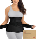 3 in 1 Postpartum Belly Support Recovery Wrap – Postpartum Belly Band, After Birth Brace, Slimming Girdles, Body Shaper Waist Shapewear, Post Surgery Pregnancy Belly Support Band (Midnight Black, XL)