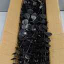 Giegxin 90 Pcs 3 Kinds Mixed Eucalyptus Leaves Stems Bulk Artificial Silver Dollar Leaves Picks Dried Eucalyptus Bundle Faux Spray for Wedding Vase Bouquet Floral Arrangement (Black)