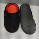 Men's Warm Memory Foam Suede Plush Fleece Lined Slip on Indoor Outdoor Clog House Slippers 12.5 Inch