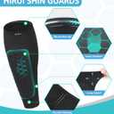 HiRui Soccer Shin Guards Shin Pads for Kids Youth Adult, Calf Compression Sleeve with Honeycomb Pads, Support for Shin Splint Baseball Boxing Kickboxing MTB, Lightweight(1PAIR) XSmall