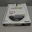 KOHLER K-4775-0 Brevia Round Toilet Seat with Quick-Release Hinges And Quick-Attach Hardware For Easy Clean, White