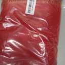 Honellaty Christmas Poinsettia Tablecloth Rectangle, 60 x 102 inch Jacquard Washable Polyester Durable Spillproof Anti-Wrinkle Damask Fabric Table Cover for Christmas or Daily Uses, Red