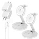 3 in 1 Foldable Magnetic Wireless Charging Station,iPhone Mag-Safe Charger,15W Fast MagSafe Charger Stand for Apple iPhone16Pro Max/16 Pro/15 ProMax/14/13/12,Apple Watch Ultra/2/SE to S9,AirPods Pro 3