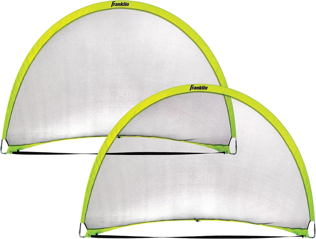 Franklin Sports Pop-Up Dome Shaped Goals - Indoor or Outdoor Soccer Goal - Goal Folds For Storage - 6' x 4' or 4' x 3' Soccer Goal