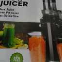 Elite Gourmet EJX017 Whole Fruit 3 Feeding Chute, Dynamic Masticating Slow Juicer, High Yield Cold Press Juice Extractor, Nutrient and Vitamin Dense, Easy to Clean, 27 oz Juice Cup, Black