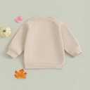 Toddler Baby Boy Halloween Outfit Pumpkin Ghost Print Crew Neck Sweatshirt Long Sleeve Fall Winter Pullover Tops (Beige)