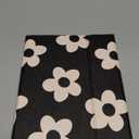 Wazzasoft for iPad 10th Generation Case with Keyboard - for iPad A16 Cases Pencil Holder 10.9 Inch Cover Women Girls Cute Girly Black Flower Unique Design Funda for Apple Tablet 10th/11th gen