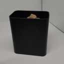 TIPGO Small Metal Trash Can, 2.1 Gallon Slim Trash Can for Bathroom, Wastebasket Garbage Bin for Bedroom, Office, Kitchen, Under Sink (Matte Black)