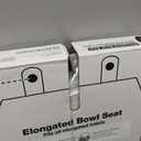 KOHLER 4636-RL-0 Cachet ReadyLatch Elongated Slow Close Toilet Seat, Soft Close Toilet Seat Quiet Lid, Contoured Grip-Tight Bumpers Installation Hardware, Apartment Essentials, White