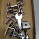 Stainless Steel C Clamps, Mini Tiger Clamp Set for Mounting, Heavy Duty Metal U Clamps, Small Desk G-Clamp with 0.79 Inch Stable Wide Jaw Opening for Metal Working Woodworking Welding Building (6pcs)