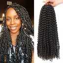 Dansama Passion Twist Hair Water Wave Braiding Hair for Butterfly Style Crochet Braids Bohemian Hair Extensions (18inch (Pack of 6), #4)