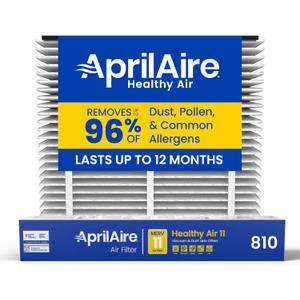 AprilAire 810 Replacement Filter for AprilAire Whole House Air Purifier 2025FG - MERV 11, Clean Air & Dust, 20x25x4 Air Filter (Pack of 1)