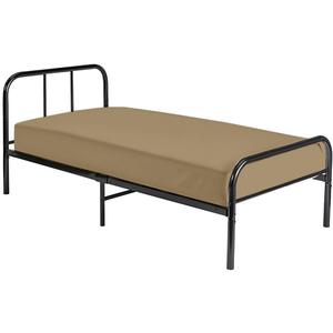 Cot Fitted Sheet 30 x 75, 100% Egyptian Cotton, 1 PC Cot Size Bottom Sheet Only, Perfect for Narrow Twin, Camp Bunk, Army Cots, Trifold Mattress, Camping Cot, Guest Bed Replacement(Taupe)
