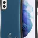 iFace First Class Case [ Compatible with Galaxy S21 ] Cute Shockproof Protective Dual Layer [Hard Shell + Bumper] Phone Cover for Girls, Women [Drop Tested] - Coral Blue