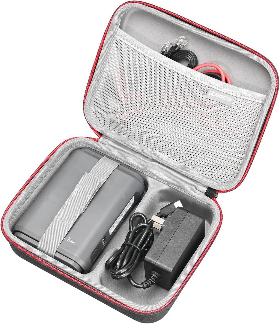 RLSOCO Hard Case Replacement for GL.iNet GL-SFT1200/GL-MT3000/GL-BE3600/GL-AXT1800/GL-MT3600BE/GL-A1300 Portable WiFi Travel Router,AC Adapter and Data Cable (Case Only)