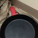 Lodge 12 Inch Cast Iron Skillet with Red Silicone Hot Handle Holder  Pre-Seasoned Frying Pan for Stove, Oven, Grill & Campfire  Made in the USA  Durable, Nonstick Cast Iron Cookware  Black