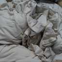 Andency Oversized King Ruffle Comforter Set, 3 Pieces Shabby Chic Farmhouse Bedding Set, Lightweight Soft Comforter Set 120x98 for Girls Women (1 Comforter 2 Pillowcases), Beige