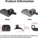 3 x Weight Lifting Grips for Men Women, Rubber Gym Grips Pads for Palm Protection, Anti-Slip Hand Palm Protection Wrist Wraps, Fingerless Workout Gloves for Men, Exercise Support Accessories (Black)