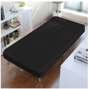 Cot Sheets 31" x 75", Cot Size Sheet Fitted with Narrow Twin/Camp Bunk/Rvs Bunk/Guest Beds/Army Cots/Trifold Mattress, Super Soft Breathable Microfiber Bed Cover, Bottom Sheet, Black, 6 PCS