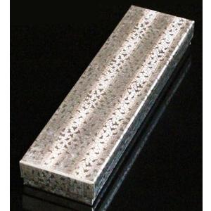 Cotton Filled Jewelry Gift Box Lot of 6 Silver Foil (8" X 2" X 1")