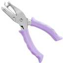 Single Hole Punch 1/4 Hole Puncher for Crafts, One Hole Paper Punch with Soft Grip Handle, Small Hole Punch for Kids and Adults, Purple