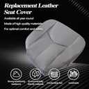 SecosAutoparts Driver Bottom and Foam Cushion Leather Seat Cover Light Gray # 922 Compatible with Chevy GMC Tahoe Suburban Avalanche Yukon Silverado Sierra 2003 2004 2005 2006