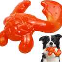 Dog Chew Toys for Aggressive Chewers  Tough Indestructible Dog Toy for Large Dogs, Durable Long-Lasting Chew Bones, Heavy Duty Interactive Dog Toys to Keep Dogs Busy & Relieve Boredom (Orange Yellow)