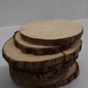 ilauke 8Pcs 9-10inch Natural Wood Slices for Centerpieces, Large Unfinished Wood Circles Round Wooden Centerpieces for Tables/Wedding/Christmas/Party/Home Decoration/DIY Crafts