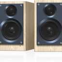 HOMAY BS3 Active Bluetooth Bookshelf Speaker, 60W Powered Home Audio Speakers with 3 Inch Woofer, Studio Monitor Speaker with Sub Out, Wood Grain, Pair