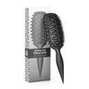Candy Brush Curl Defining Vented Hair Brush for Effortlessly Detangling Shaping and Styling, Airflow Brush with EdgeLift for All Wet or Dry Hair Types for Women and Girl, Reduce Pulling and Frizzing (Black)