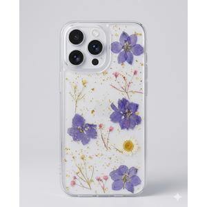 for iPhone 17 Pro Max Clear Case Boasting Pressed Natural Flowers Pattern, Cute Glitter White Floral Pattern Slim Soft TPU Protective Women Girl's Phone Cover 6.9Inch,