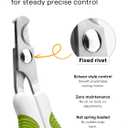 Pet Nail Clippers for Indoor Cats & Small Animals - Precision Angled Blades & Steady Grip - Ideal for Kittens Tiny Dogs Rabbits Birds - Nail Trimmer & Claw Scissors for Home Grooming - eBook + App