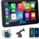 carplay Screen for car 9 Portable Android Screen - with Mirror Link, Bluetooth 5.2, Backup Camera, AUX,FM Transmitter for All Vehicle