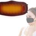 3D Therapy Heated Nose Cover, Winter Nose Warmer Hot Compress Nose Heating Pad for Stuffy Nose/Allergic Rhinitis, 3 Temperature Settings & Timer