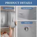 2 PCS Ultra Space Saving Self Compression Organizer, Self Compression Organizer, Space Saving Bags for Comforters, Clothes, Blankets, Pillows, Duvet (Gray, 54 * 42 * 60cm, 54 * 42 * 90cm)