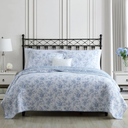 Laura Ashley Walled Garden Cotton Reversible Quilt Set (Twin XL)