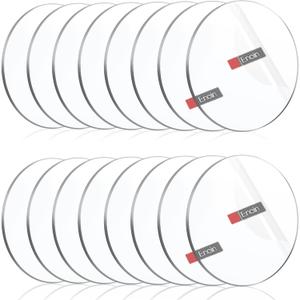 Enoin 16 Pack 4 inch Acrylic Circle Blanks - Acrylic Discs Cut to Size Plexiglass Sheets 1/8 inch Thick, Platic Discs Clear Ornaments for Crafts Arts and Crafts, DIY Project, Paintings