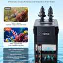 VEVOR 264GPH Canister Filter, 2-Stage External Aquarium Filter with Powerful Pump, Quite Water Circulation Cleaning Machine with Media for Fish Tanks and Aquariums Up to 75 Gallons, for Freshwater
